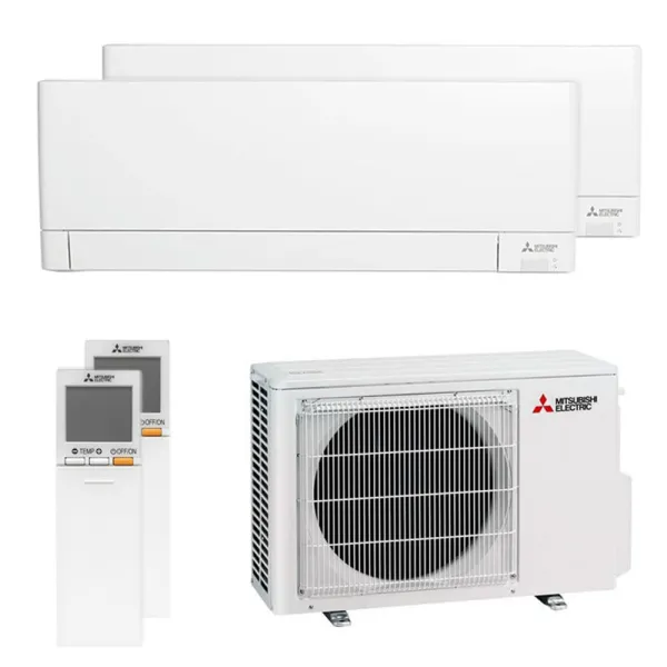 Climatiseur bi split Mitsubishi MSZ-AY MXZ-2F53VF4 5.3kW tailles 25 + 42 MSZ-AY25VGK + MSZ-AY42VGK WiFi Mural Inverter