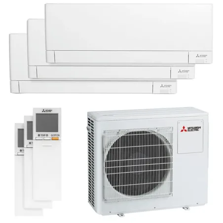 Climatiseur tri split Mitsubishi MSZ-AY MXZ-3F68VF4 6.8kW tailles 20 + 25 + 35 MSZ-AY20VGKP + MSZ-AY25VGK + MSZ-AY35VGK WiFi