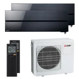 Climatiseur bi split Mitsubishi MSZ-LN Noir MXZ-4F80VF4 8.0kW tailles 35 + 50 MSZ-LN35VG2B + MSZ-LN50VG2B Design de Luxe WiFi