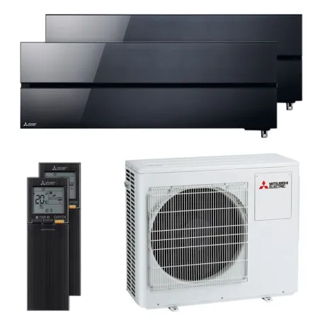 Climatiseur bi split Mitsubishi MSZ-LN Noir MXZ-4F80VF4 8.0kW tailles 35 + 50 MSZ-LN35VG2B + MSZ-LN50VG2B Design de Luxe WiFi