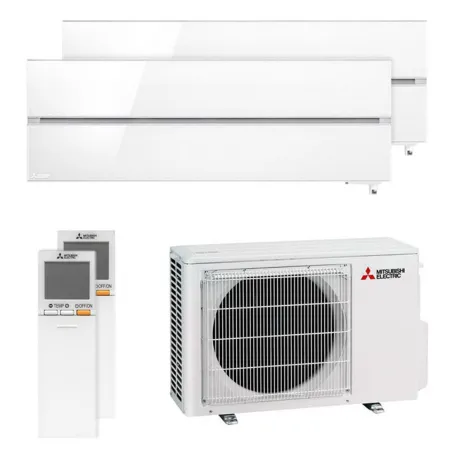 Climatiseur bi split Mitsubishi MSZ-LN Blanc MXZ-2F53VF4 5.3kW tailles 25 + 25 MSZ-LN25VG2V + MSZ-LN25VG2V Design de Luxe WiFi