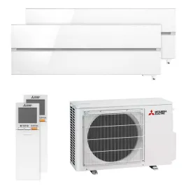 Climatiseur bi split Mitsubishi MSZ-LN Blanc MXZ-2F53VF4 5.3kW tailles 25 + 35 MSZ-LN25VG2V + MSZ-LN35VG2V Design de Luxe WiFi
