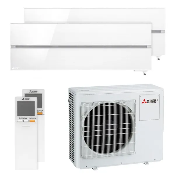 Climatiseur bi split Mitsubishi MSZ-LN Blanc MXZ-3F68VF4 6.8kW tailles 25 + 50 MSZ-LN25VG2V + MSZ-LN50VG2V Design de Luxe WiFi