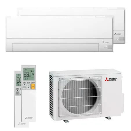 Climatiseur bi split Mitsubishi MSZ-BT MXZ-2F53VF4 5.3kW tailles 20 + 25 MSZ-BT20VGK + MSZ-BT25VGK WiFi de série