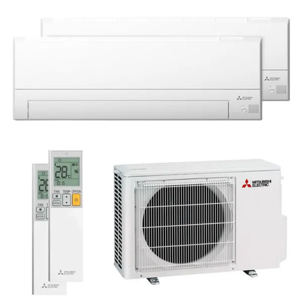 Climatiseur bi split Mitsubishi MSZ-BT MXZ-2F53VF4 5.3kW tailles 25 + 25 MSZ-BT25VGK + MSZ-BT25VGK WiFi de série