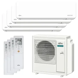 Quadri split FUJITSU Mural KM AOEG30KBTA4 8kW tailles 25 + 25 + 25 + 25 WiFi ASEH09KMCG (x4)