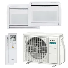 Climatiseur bi split FUJITSU Console KVCA AOEG18KBCA2 5kW tailles 25 + 35 Console Compacte AGEG09KVCA + AGEG12KVCA