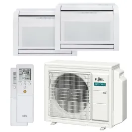Climatiseur bi split FUJITSU Console KVCA AOEG24KBCA3 6.8kW tailles 25 + 35 Console Compacte AGEG09KVCA + AGEG12KVCA