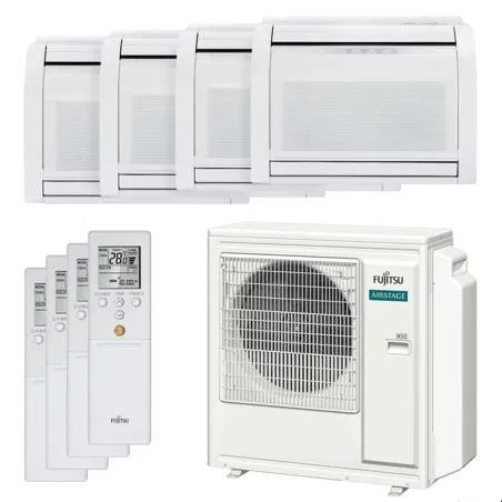 Quadri split FUJITSU Console KV AOEG36KBTA5 9.5kW tailles 25 + 25 + 25 + 25 AGEG09KVCA (x4)
