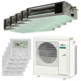 Penta split FUJITSU Gainable KS AOEG36KBTA5 9.5kW tailles 20 + 20 + 20 + 20 + 20 ARXG07KSLAP (x5)