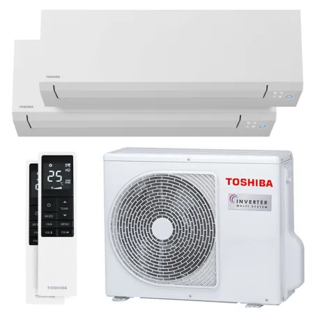 Climatisation bi split Shorai Edge Blanc RAS-2M18G3AVG-E 5.2kW Tailles 20 + 35 Toshiba WiFi RAS-B07G3KVSG-E + RAS-B13G3KVSG-E