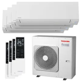 Quadri split Shorai Edge Blanc RAS-4M27G3AVG-E 8.0kW Tailles 15 + 15 + 20 + 35 RAS-M05G3KVSG-E (x2) + B07G3KVSG-E + B13G3KVSG-E