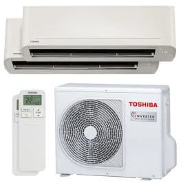 Climatisation bi split TOSHIBA Naka RAS-2M18G3AVG-E 5.2kW Tailles 20 + 42 Mural Seiya Classic RAS-B07B2KVG-E + RAS-B16B2KVG-E