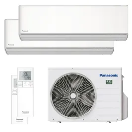Climatiseur bi split PANASONIC Etherea Blanc CU-2Z50TBE 5.0kW tailles 16 + 35 WiFi de série CS-MZ16ZKE + CS-Z35ZKEW