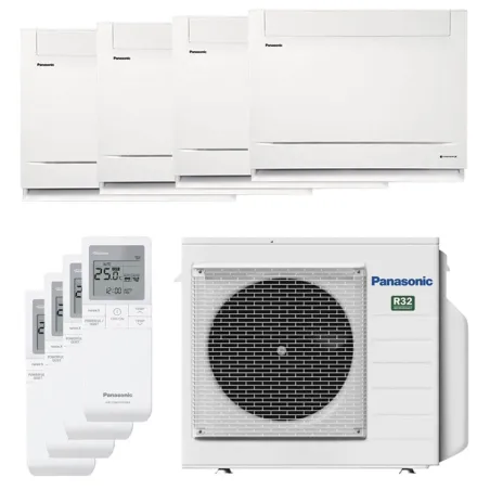 Quadri split PANASONIC Console UFE CU-4Z68TBE 6.8kW tailles 20 + 20 + 20 + 20 CS-MZ20UFEA (x4)