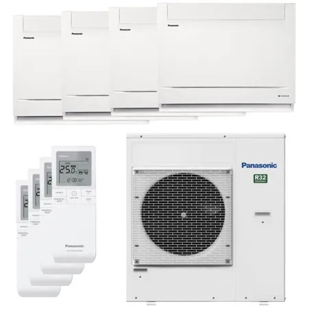 Quadri split PANASONIC Console UFE CU-4Z80TBE 8kW tailles 20 + 20 + 20 + 20 CS-MZ20UFEA (x4)