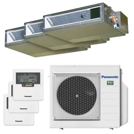 Tri split PANASONIC Gainable UD3 CU-3Z68TBE 6.8kW tailles 20 + 25 + 25 CS-MZ20UD3EA + CS-Z25UD3EAW + CS-Z25UD3EAW