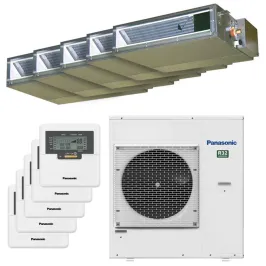 Penta split PANASONIC Gainable UD3 CU-5Z90TBE 9kW tailles 20 + 20 + 20 + 25 + 25 CS-MZ20UD3EA (x3) + CS-Z25UD3EAW (x2)