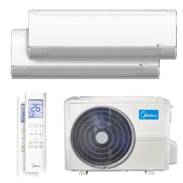Climatiseur bi split Midea Breezeless + 5.2kW M2OE-18HFN8-Q tailles 25 + 35 MSFAAU-09HRFN8B + MSFAAU-12HRFN8B