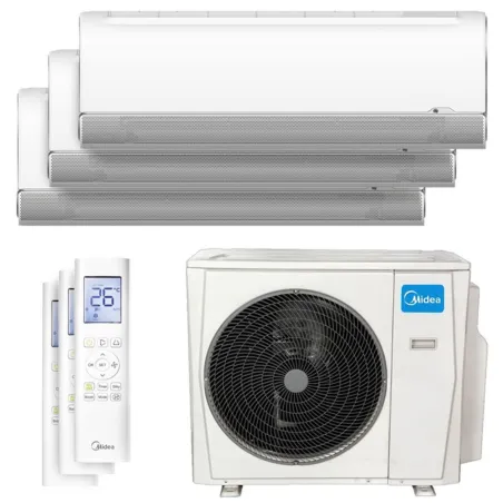 Climatiseur tri split Midea Breezeless + 10.5kW M4O-36FN8-Q tailles 35 + 35 + 35 MSFAAU-12HRFN8B (x3)