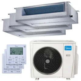 Climatiseur tri split Midea Gainable 10.5kW M4O-36FN8-Q tailles 25 + 25 + 50 MTIU-09HWFNX(GA) (x2) + MTIU-18HWFNX(GA)