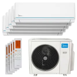 Penta split Midea Evolution 12kW M5OE-42HFN8-Q tailles 25 + 25 + 25 + 25 + 25 MSAGXAU-09HRDN8 (x5)