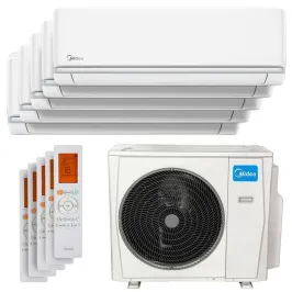 Penta split Midea Elegance 12kW M5OE-42FN8-Q tailles 25 + 25 + 25 + 25 + 25 MSAGSAU-09HRDN8 (x5)