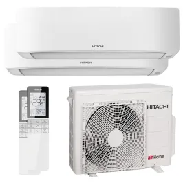 Climatiseur bi split HITACHI AirHome 400 RAM-G55N2HAE 5.5kW Tailles 25 + 35 WiFi RAK-DJ25RHAE + RAK-DJ35RHAE PAC air-air