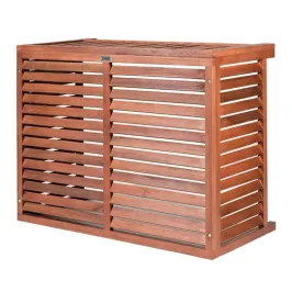 Cache climatisation en bois exotique