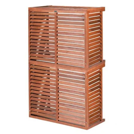 Cache climatisation modèle double en Bois Exotique
