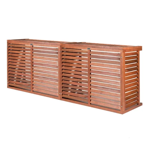 Cache climatisation modèle double latéral en Bois Exotique