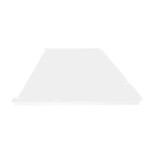 Face de dessous seule pour cache climatisation en Alu RAL 9010 Blanc Pur