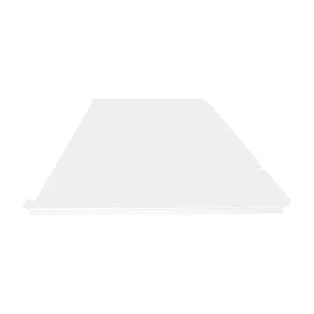 Face de dessous seule pour cache climatisation en Alu RAL 9010 Blanc Pur