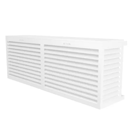 Cache climatisation modèle double latéral en Alu RAL 9010 Blanc Pur