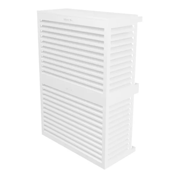 Cache climatisation modèle double en Alu RAL 9010 Blanc Pur