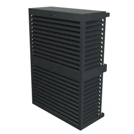 Cache climatisation modèle double en Alu RAL 7016 Gris Anthracite