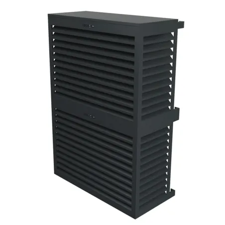 Cache climatisation modèle double en Alu RAL 7016 Gris Anthracite