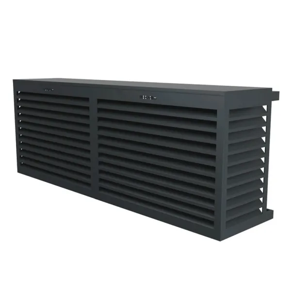 Cache climatisation modèle double latéral en Alu RAL 7016 Gris Anthtracite