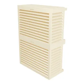 Cache climatisation modèle double en Alu RAL 1015 Ivoire Clair