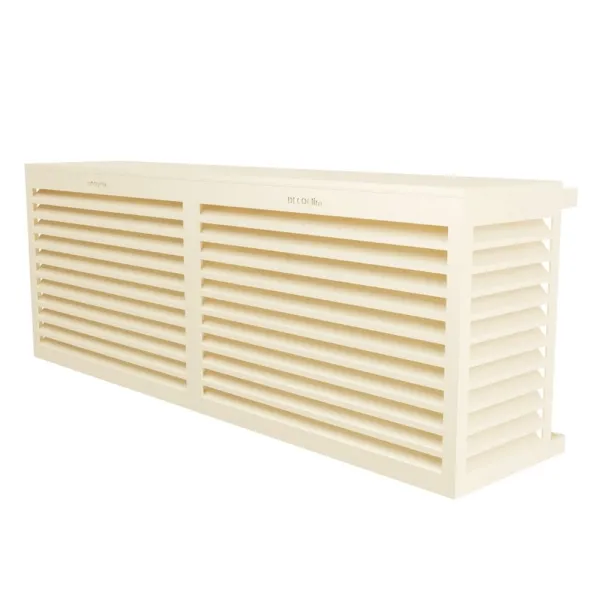 Cache climatisation modèle double latéral en Alu RAL 1015 Ivoire Clair