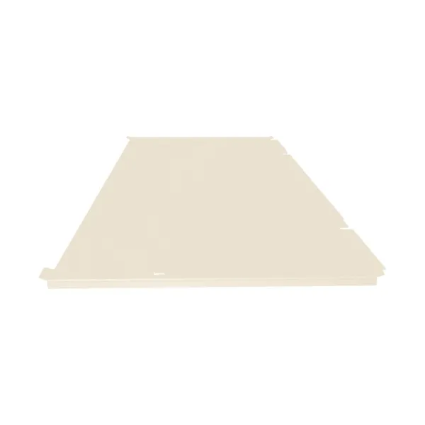 Face de dessous seule pour cache climatisation en Alu RAL 1015 Ivoire Clair