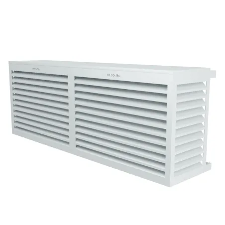 Cache climatisation modèle double latéral en Alu RAL 7035 Gris Clair