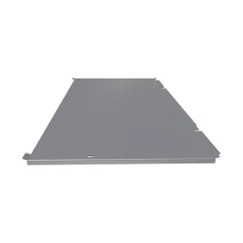 Face de dessous seule pour cache climatisation en Alu RAL 7037 Gris Poussière