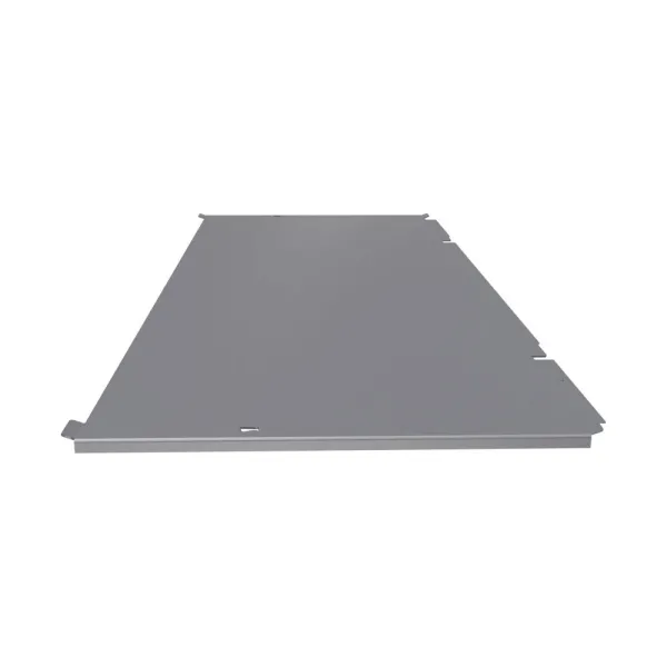 Face de dessous seule pour cache climatisation en Alu RAL 7037 Gris Poussière
