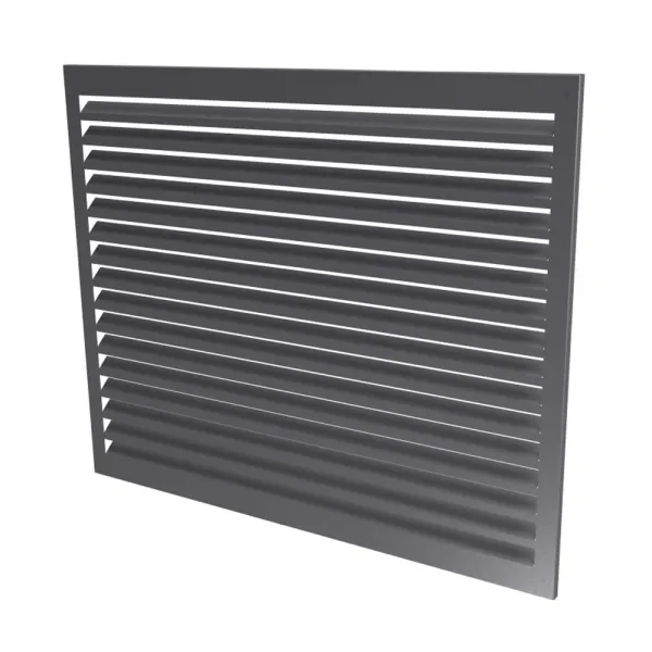 Face arrière seule pour cache climatisation en RAL 7037 Gris Poussière