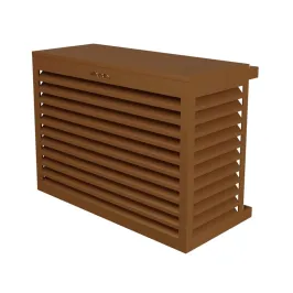 Cache climatisation en Alu RAL 8003 Brun argile