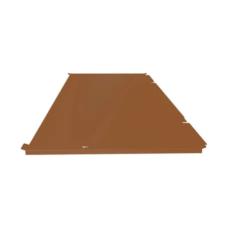 Face de dessous seule pour cache climatisation en Alu RAL 8003 Brun argile