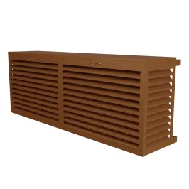 Cache climatisation modèle double latéral en Alu RAL 8003 Brun Argile