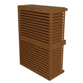 Cache climatisation modèle double en Alu RAL 8003 Brun Argile