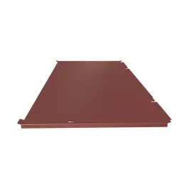 Face de dessous seule pour cache climatisation en Alu RAL 8012 Brun rouge